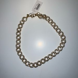 Crystal curb link chain necklace - NWT
